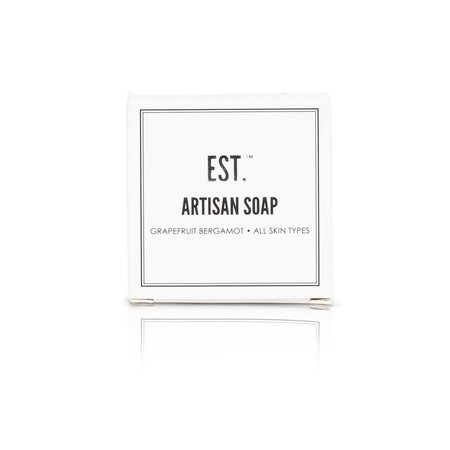 EST EST Artisan Soap, 30gm, Square Bar, Boxed, Grapefruit-Bergamot, PK 288 HA-EST-005